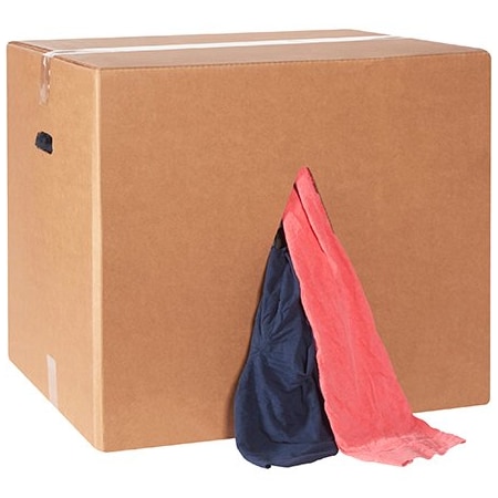 Bsc Preferred Box of Rags - Colored T-Shirt Rags, 40PK BUY00039321